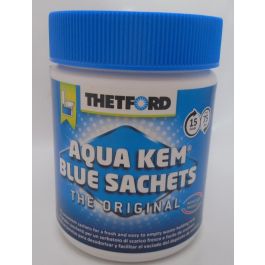 Thetford - 200413 - Aqua Kem Blue Sachets - Soluble Sachets for Chemical  Toilet : : Automotive
