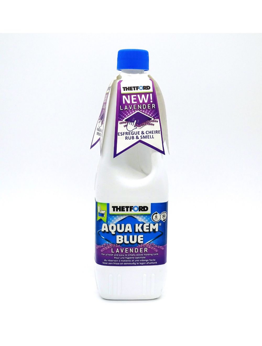 Thetford Aqua Kem Blue 1 Litre Bottle Toilet Fluid with Lavender Scent